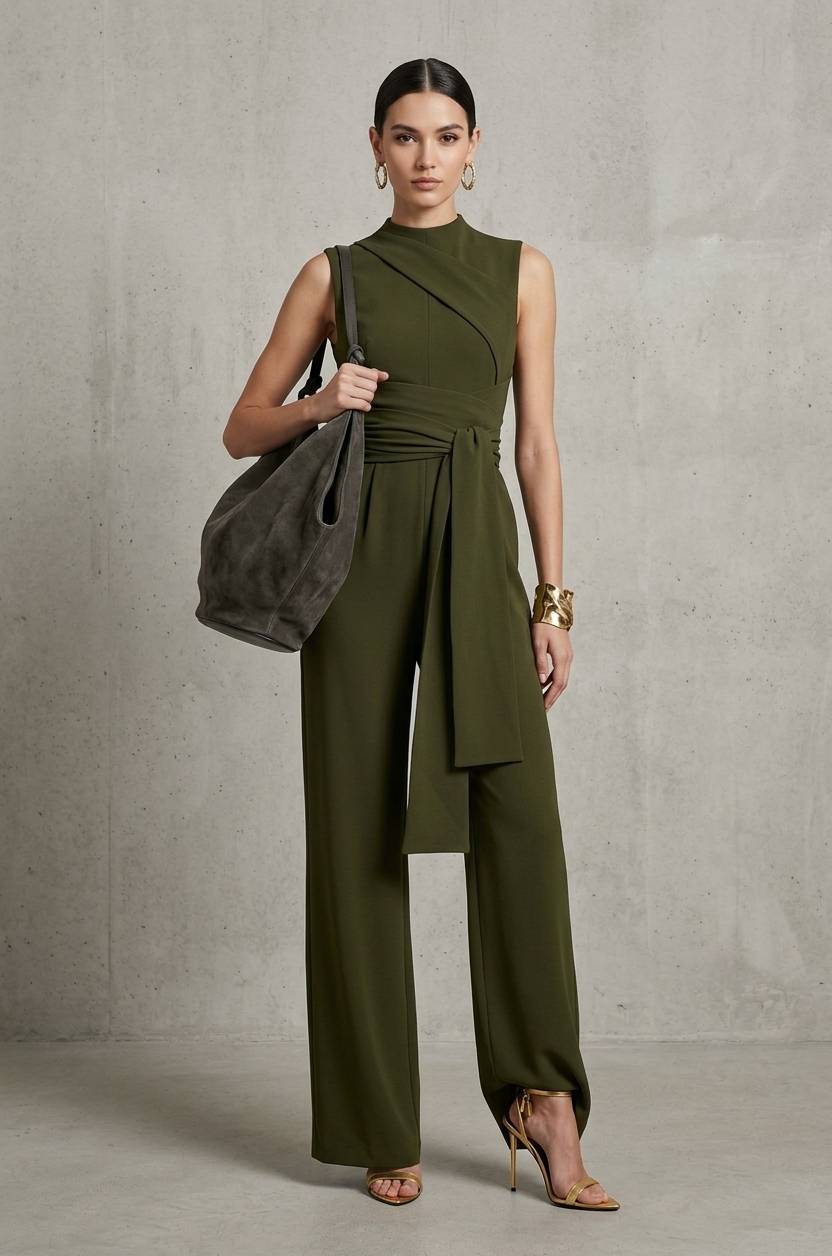 Architectural Elegance in Olive