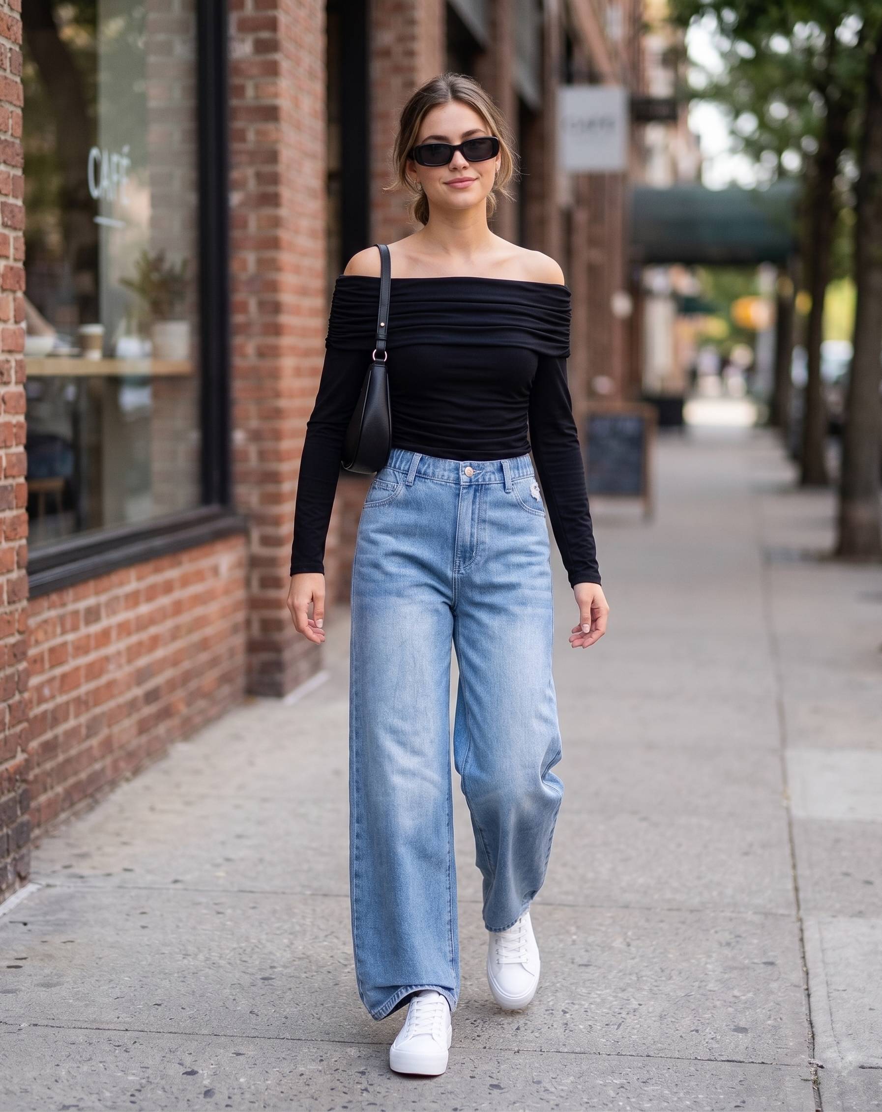 Clean Lines, Off-Shoulder Ease
